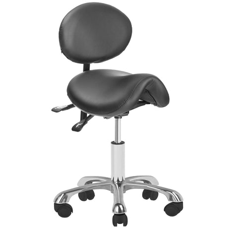 Giovanni 1025 Beauty Chair Black - full product view at an angle on a white background