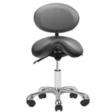 Giovanni 1025 Beauty Chair Black - close-up of the upholstery and adjustment details