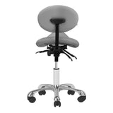 Giovanni 1025 Beauty Chair Grey - full product view on a white background