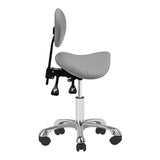 Giovanni 1025 Beauty Chair Grey - full product view on a white background