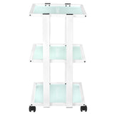 Giovanni 1041 Beauty Trolley - front view showing the storage and construction details