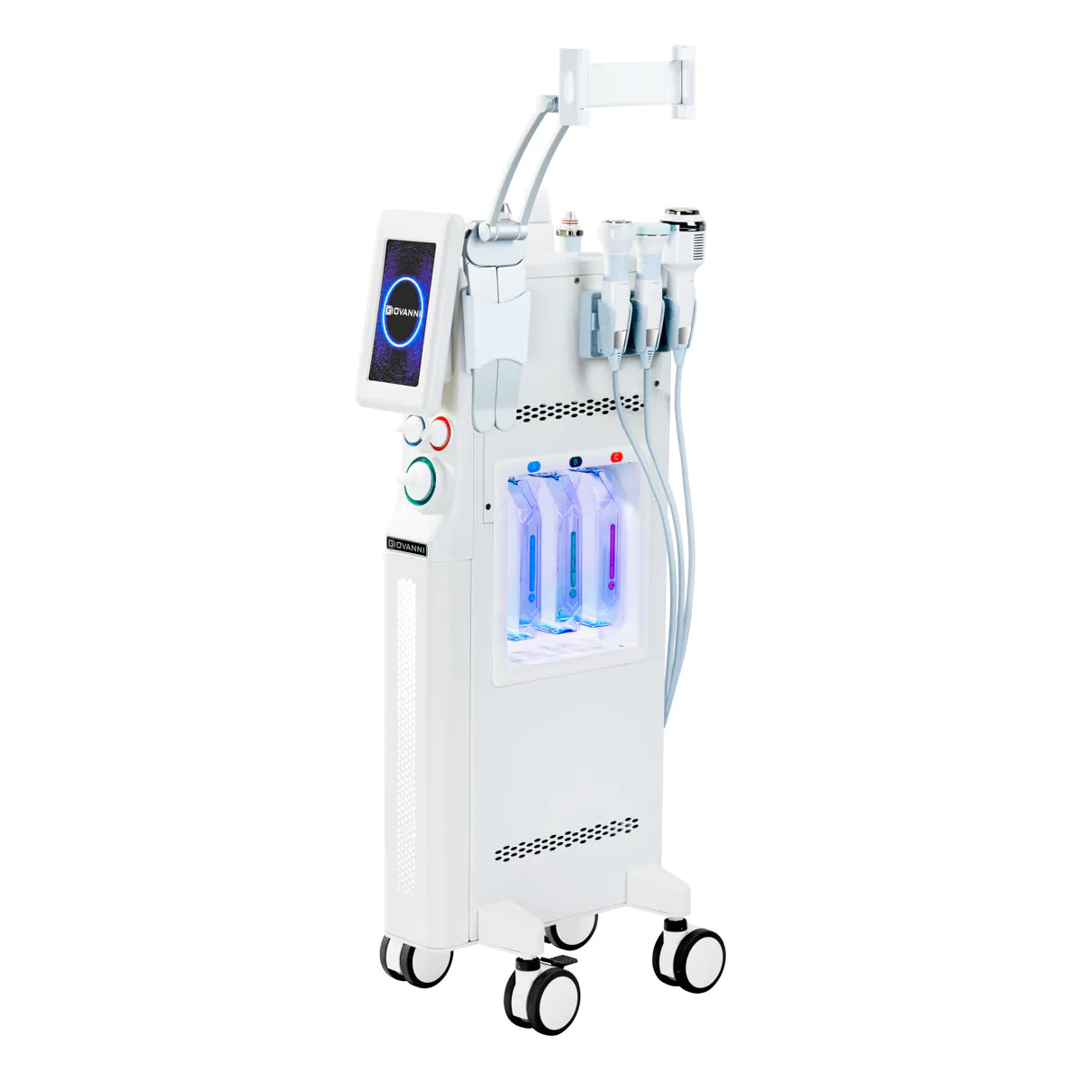 Giovanni Beauty Combine 6in1 Ashe Super Bubble Plus Multifunctional Device - main unit with included components on a white background