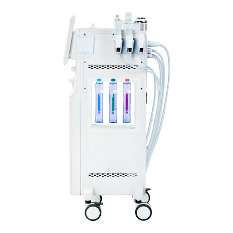 Giovanni Beauty Combine 6in1 Ashe Super Bubble Plus Multifunctional Device - main unit with included components on a white background