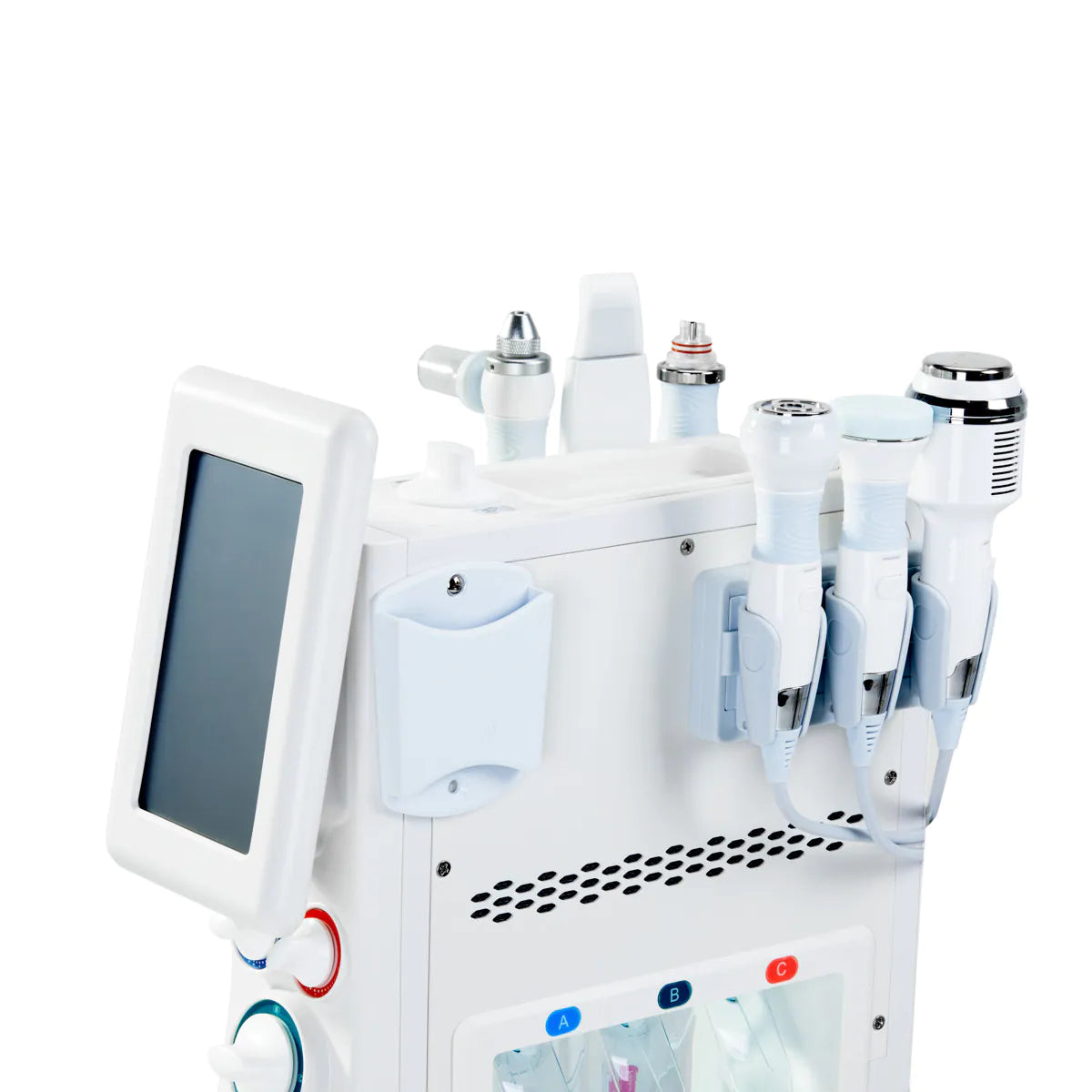 Giovanni Beauty Combine 6in1 Ashe Super Bubble Plus Multifunctional Device - main unit with included components on a white background