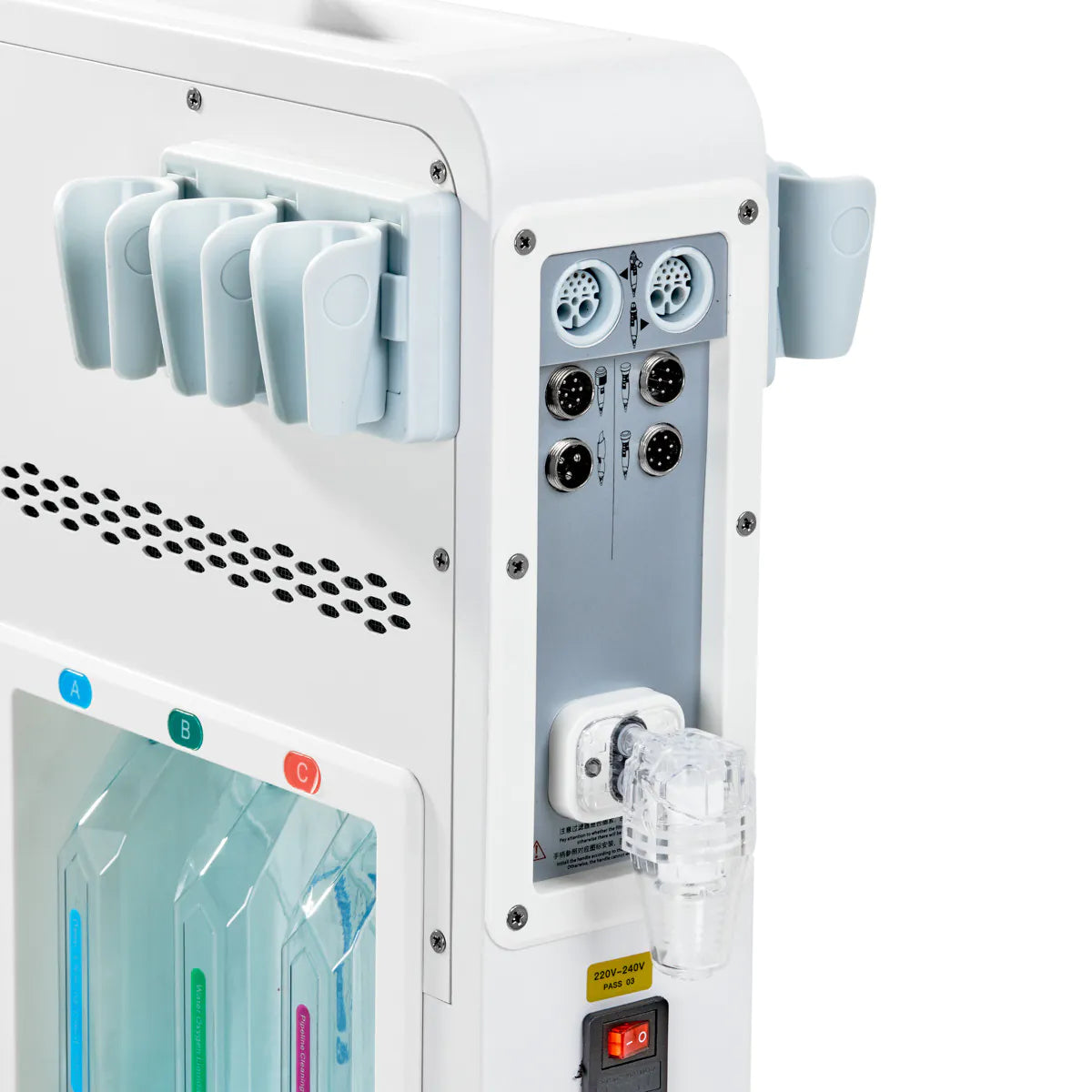 Giovanni Beauty Combine 6in1 Ashe Super Bubble Plus Multifunctional Device - main unit with included components on a white background