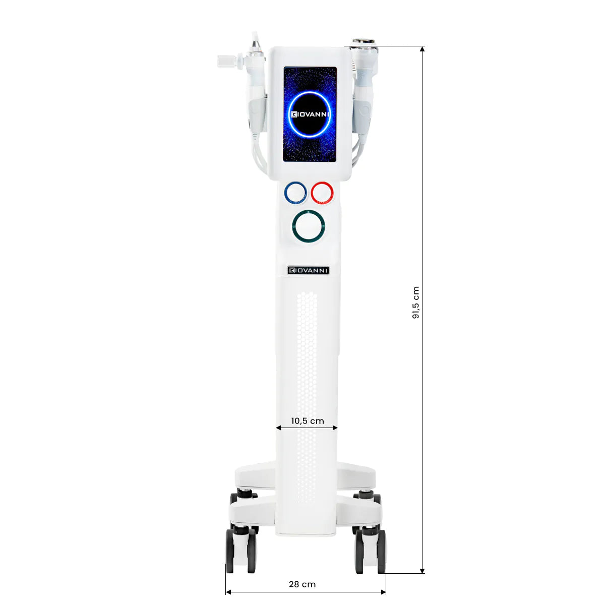 Giovanni Beauty Combine 6in1 Ashe Super Bubble Plus Multifunctional Device - main unit with included components on a white background
