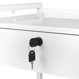 Giovanni Cosmetic Table Trolley Type 1019A - front view showing the storage and construction details