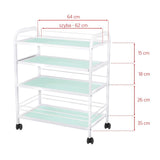 Giovanni Cosmetic Table Type 1015 - dimensions and measurements shown