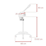 Giovanni D-008 Facial Steamer - dimensions and measurements shown