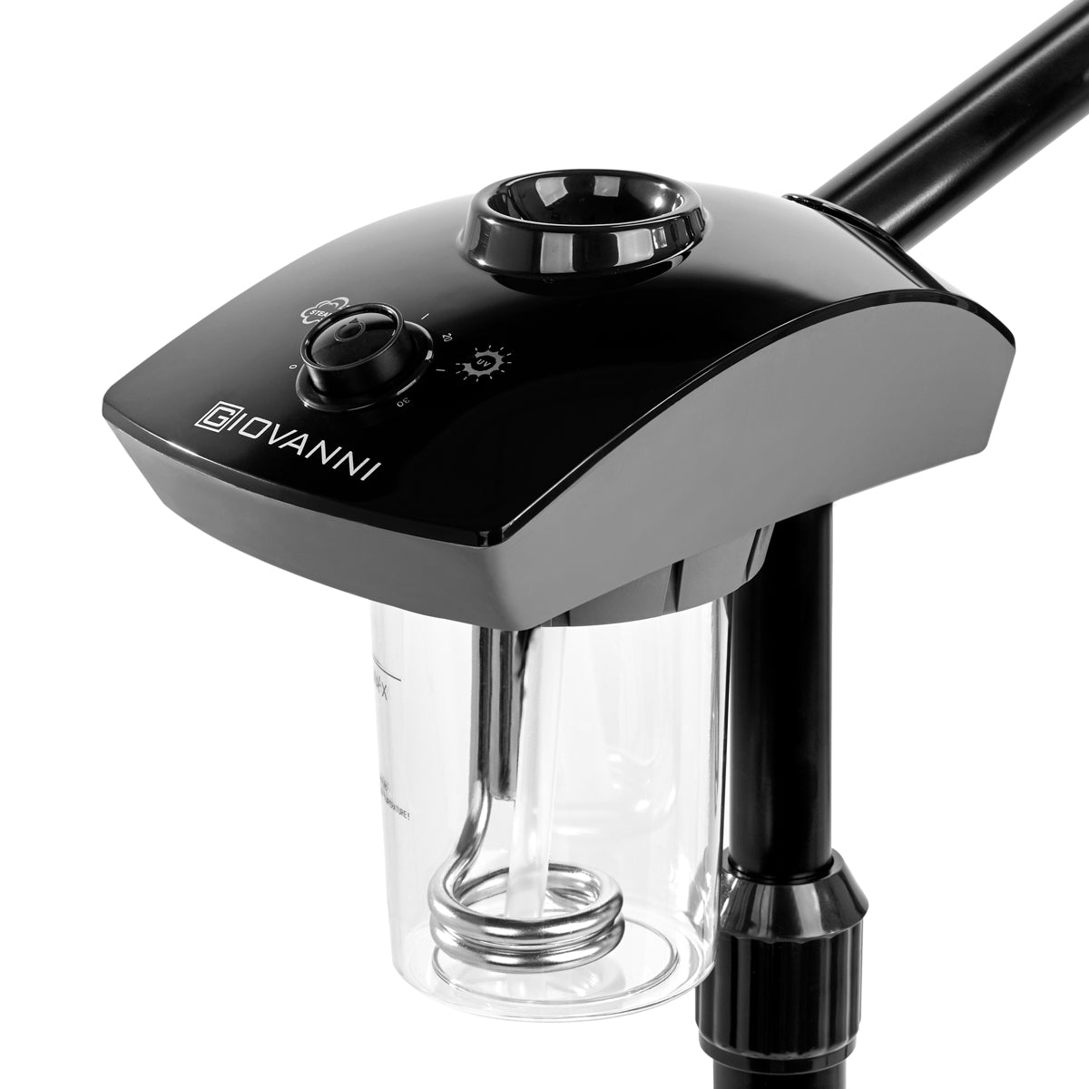 Giovanni D-20 Facial Steamer Black - device housing and functional components shown on a white background