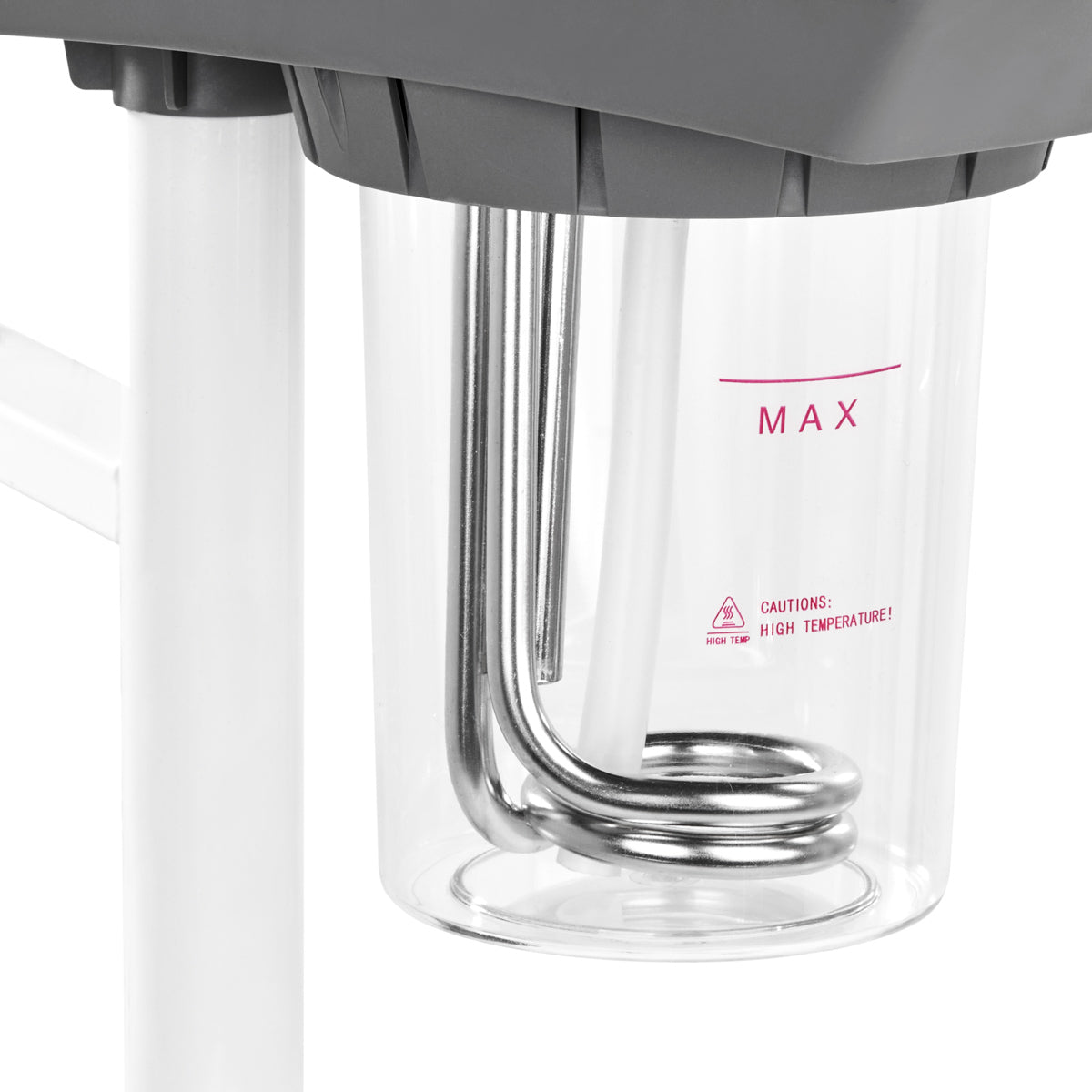 Giovanni D-21 Facial Steamer With Magnifier Lamp White - close-up showing treatment handpieces and device components