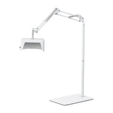 Glow 112 white UV LED pedicure nail lamp on its metal stand, side view