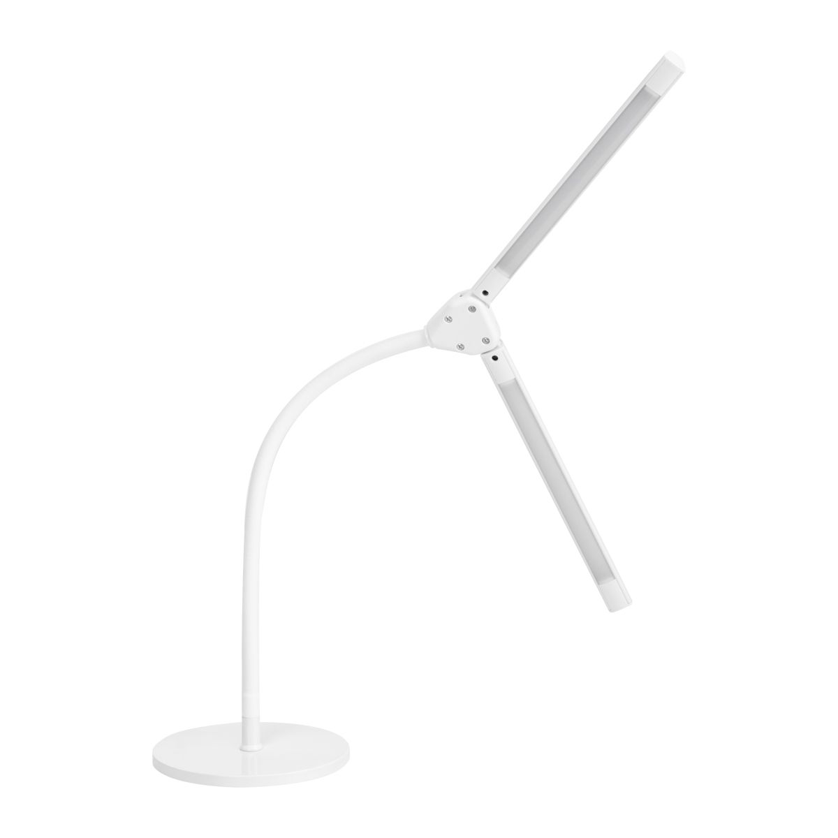 Glow Desk Lamp 6020 White - LED task lamp showing its adjustable construction and controls