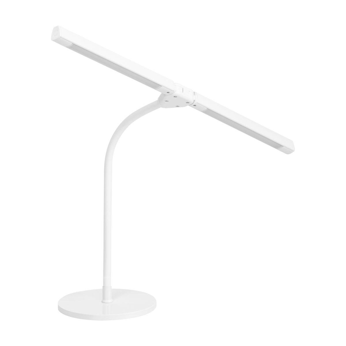 Glow Desk Lamp 6020 White - LED task lamp showing its adjustable construction and controls