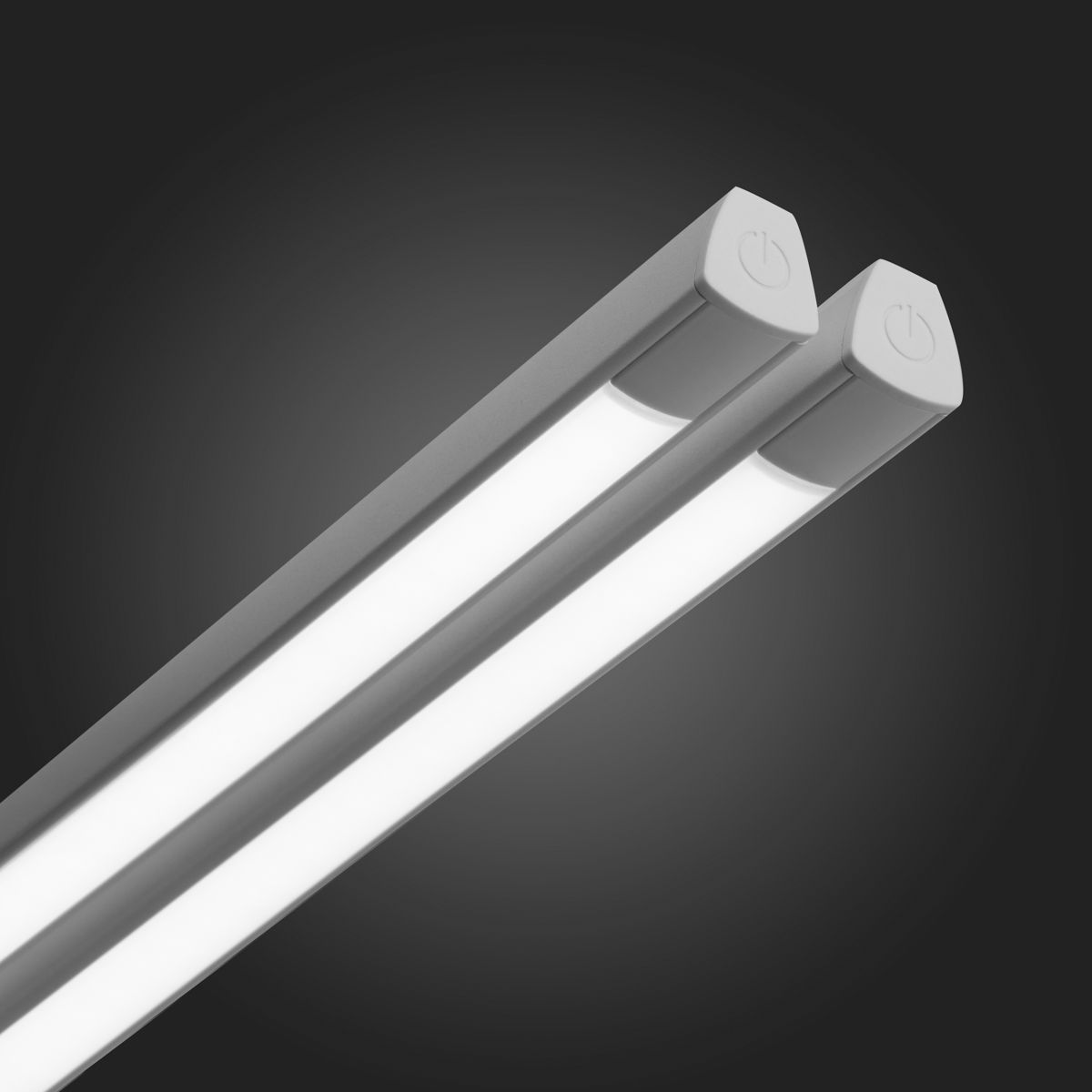 Glow Desk Lamp 6020 White - LED task lamp showing its adjustable construction and controls