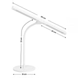 Glow Desk Lamp 6020 White - LED task lamp showing its adjustable construction and controls