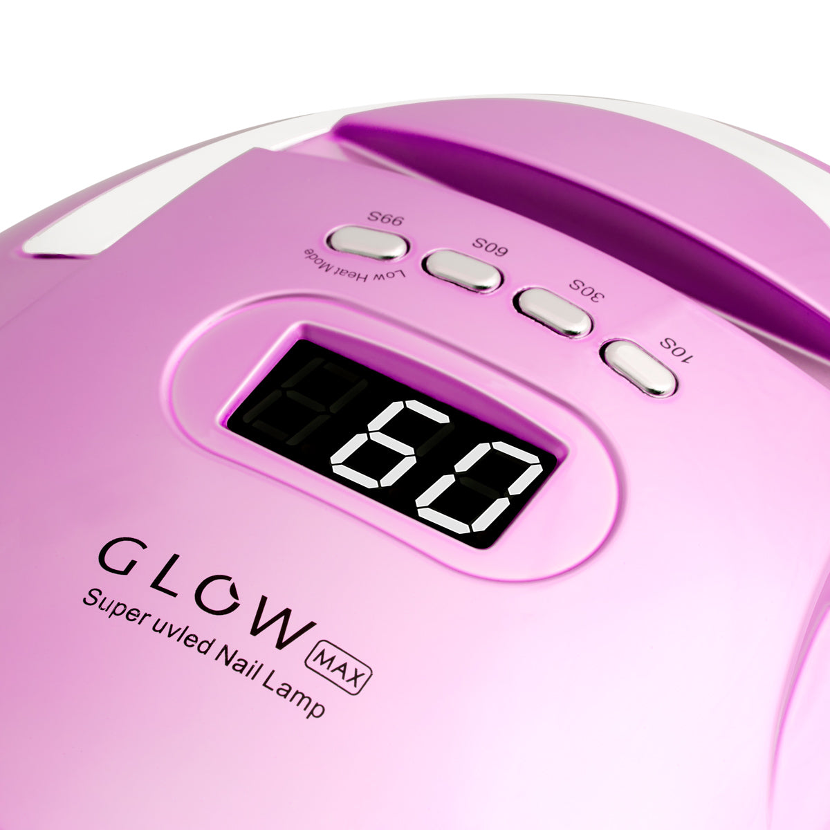 Glow F2 RP 220W UV/LED Nail Lamp - close-up showing treatment handpieces and device components