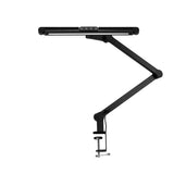 Glow L03 Black Tabletop Lamp for Beauty Treatments, Eyelash Extensions, Nail Styling & Makeup - LED treatment lamp with adjustable light arms on a white background