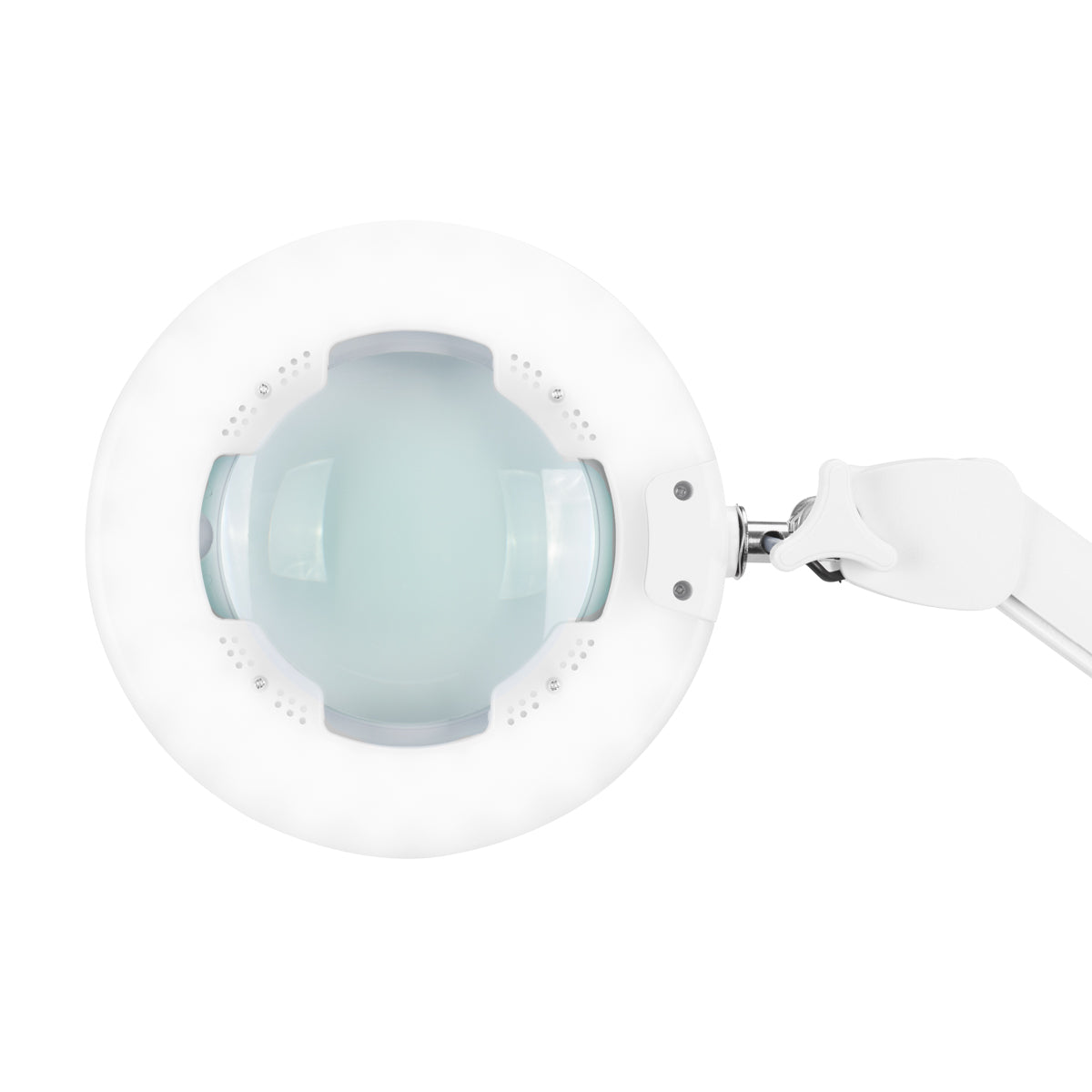 Glow Led Magnifier Lamp Adjustable Colour 8021 - device housing and functional components shown on a white background