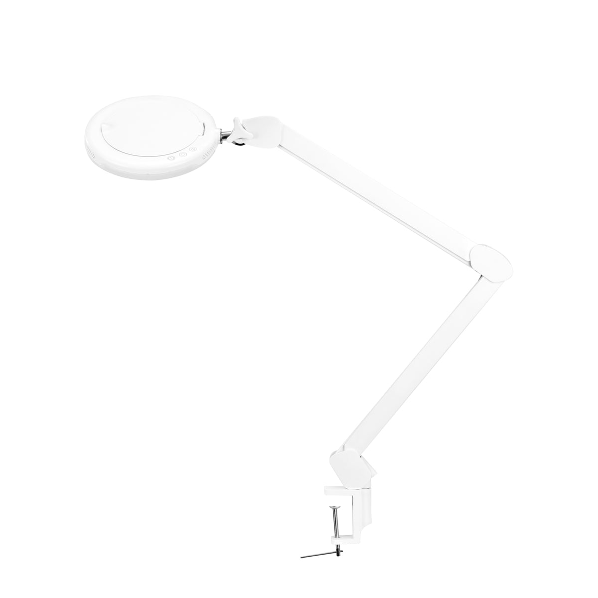 Glow Led Magnifier Lamp Adjustable Colour 8021 - device housing and functional components shown on a white background