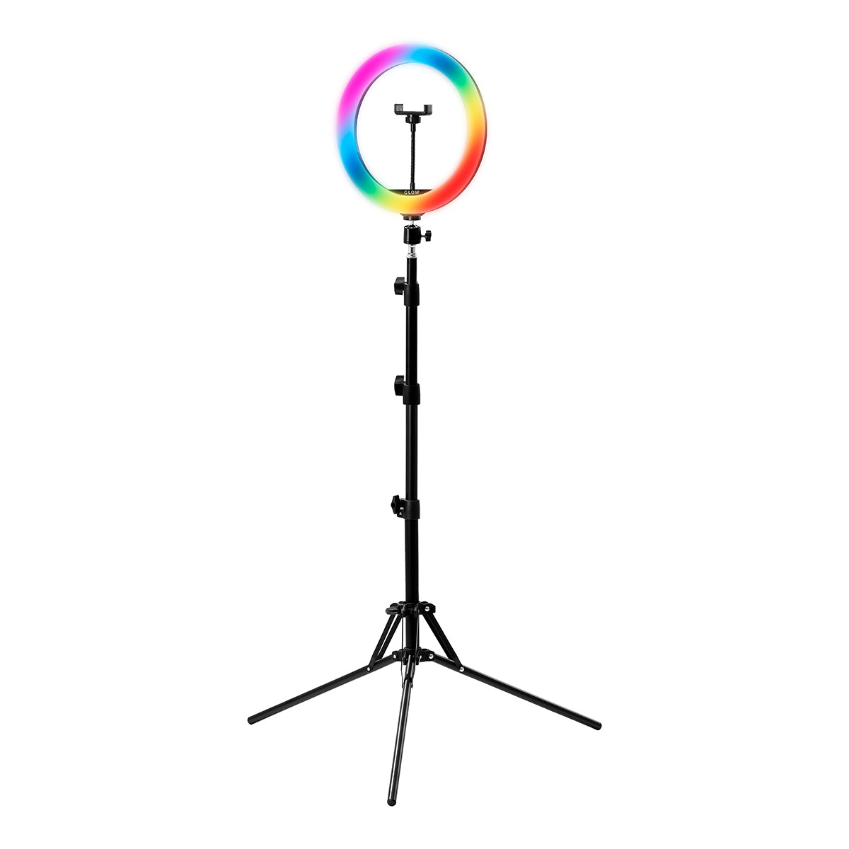 Glow Makeup Ring Lamp 10" 10W with Tripod - isolated on a white background