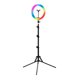 Glow Makeup Ring Lamp 10" 10W with Tripod - isolated on a white background