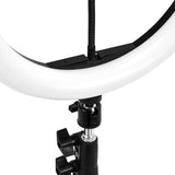 Glow Makeup Ring Lamp 10" RGB 10W with Tripod - isolated on a white background