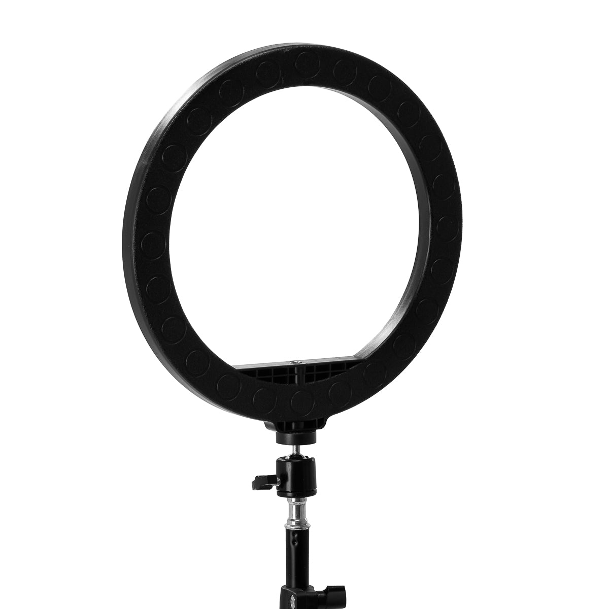 Glow Makeup Ring Lamp 10" RGB 10W with Tripod - isolated on a white background