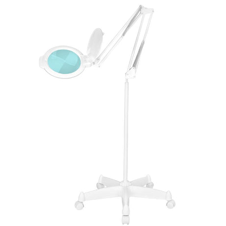 Glow Moonlight 8012/5 5D LED Magnifying Lamp White With Tripod - complete device isolated on a white background