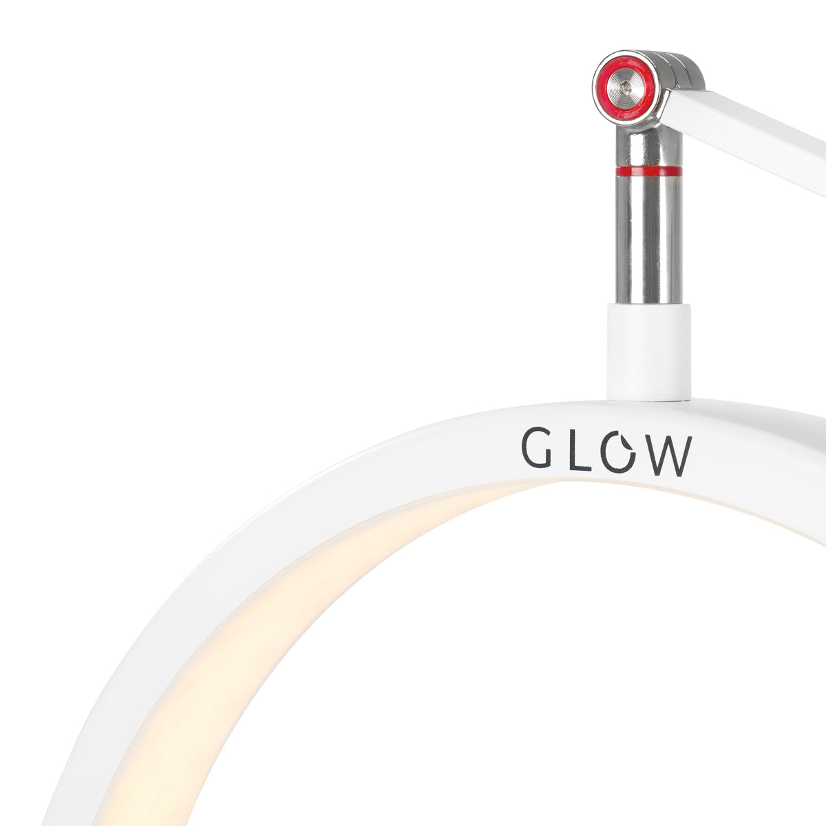Glow MX3 20W LED Treatment Desk Lamp White - LED treatment lamp with adjustable light arms on a white background
