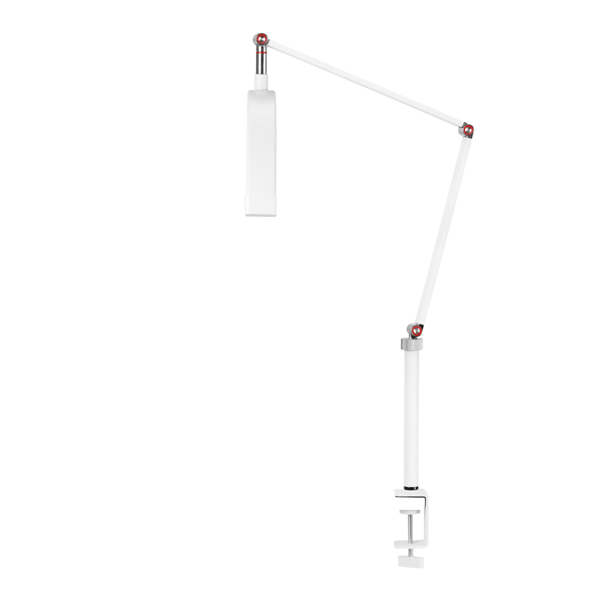 Glow MX3 20W LED Treatment Desk Lamp White - LED treatment lamp with adjustable light arms on a white background