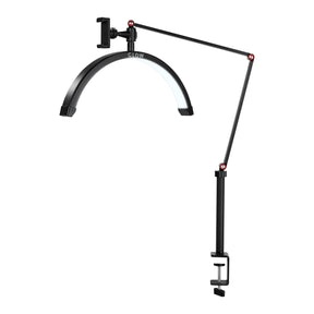Glow MX3 Lash Treatment Tabletop Lamp Black - LED treatment lamp with adjustable light arms on a white background