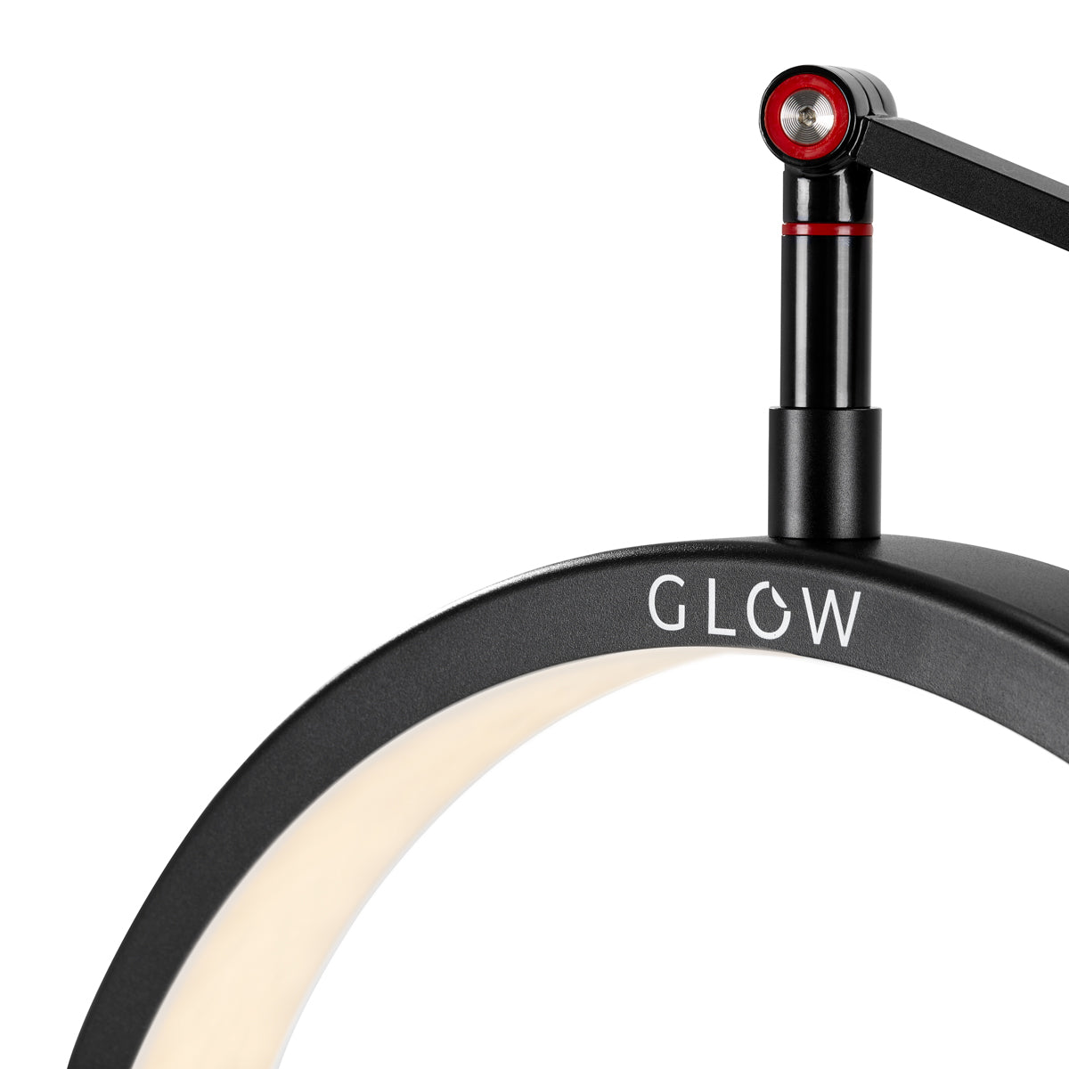 Glow MX3 Lash Treatment Tabletop Lamp Black - LED treatment lamp with adjustable light arms on a white background