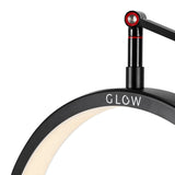 Glow MX3 Lash Treatment Tabletop Lamp Black - LED treatment lamp with adjustable light arms on a white background