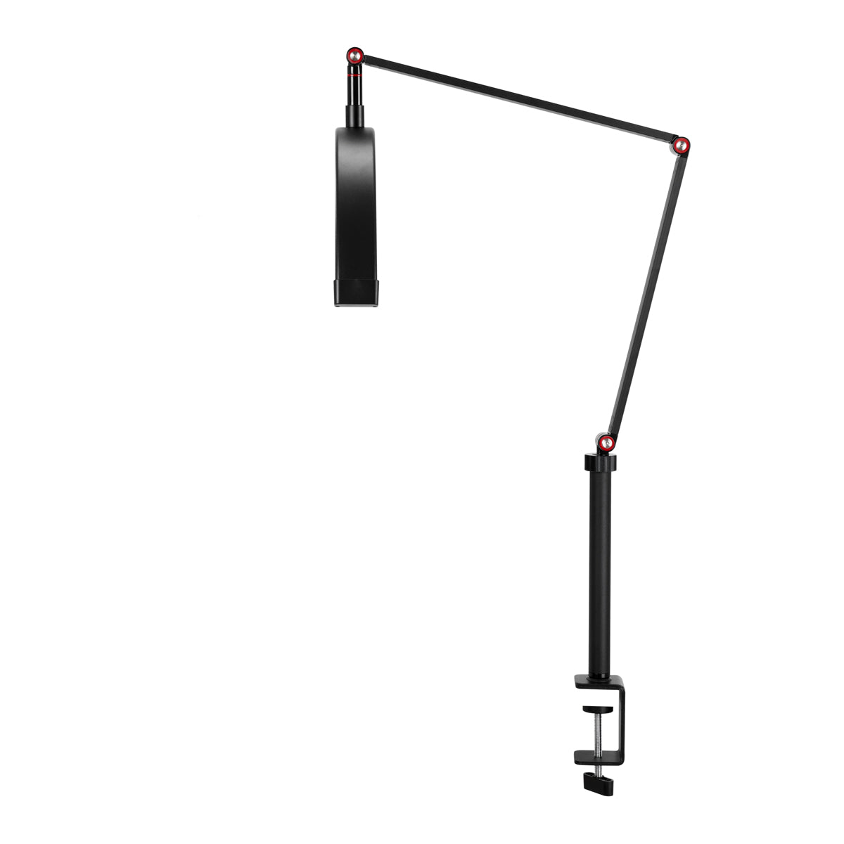 Glow MX3 Lash Treatment Tabletop Lamp Black - LED treatment lamp with adjustable light arms on a white background