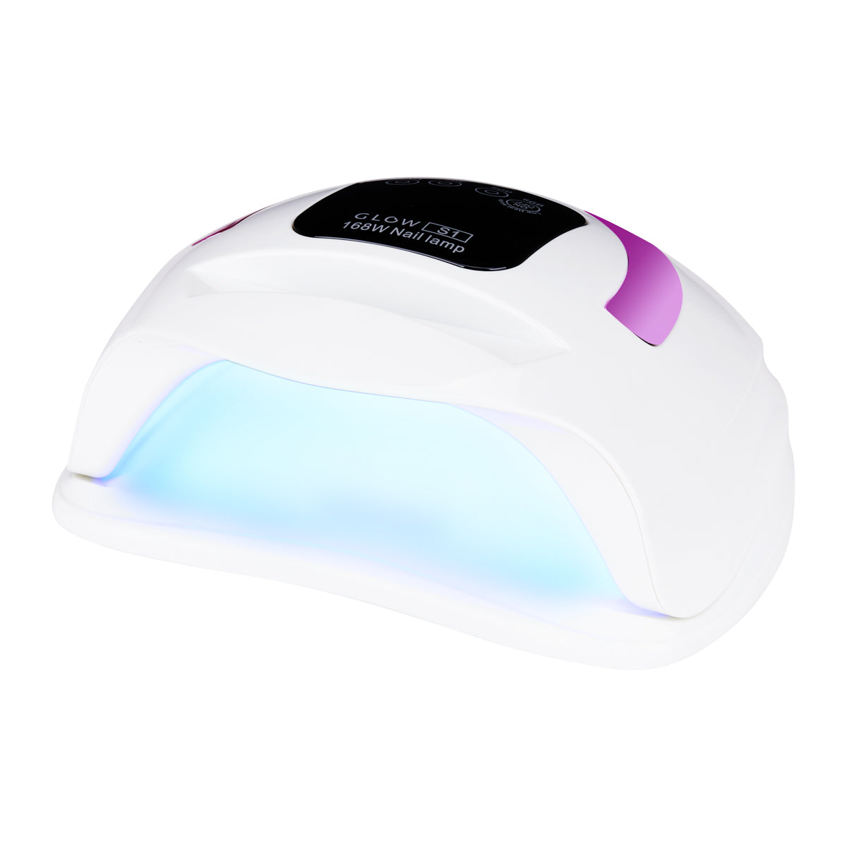Glow S1 UV/LED Nail Lamp 168W Rose Gold - complete device isolated on a white background