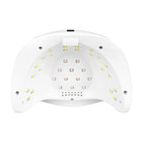 Glow S1 UV/LED Nail Lamp 168W Rose Gold - device housing and functional components shown on a white background