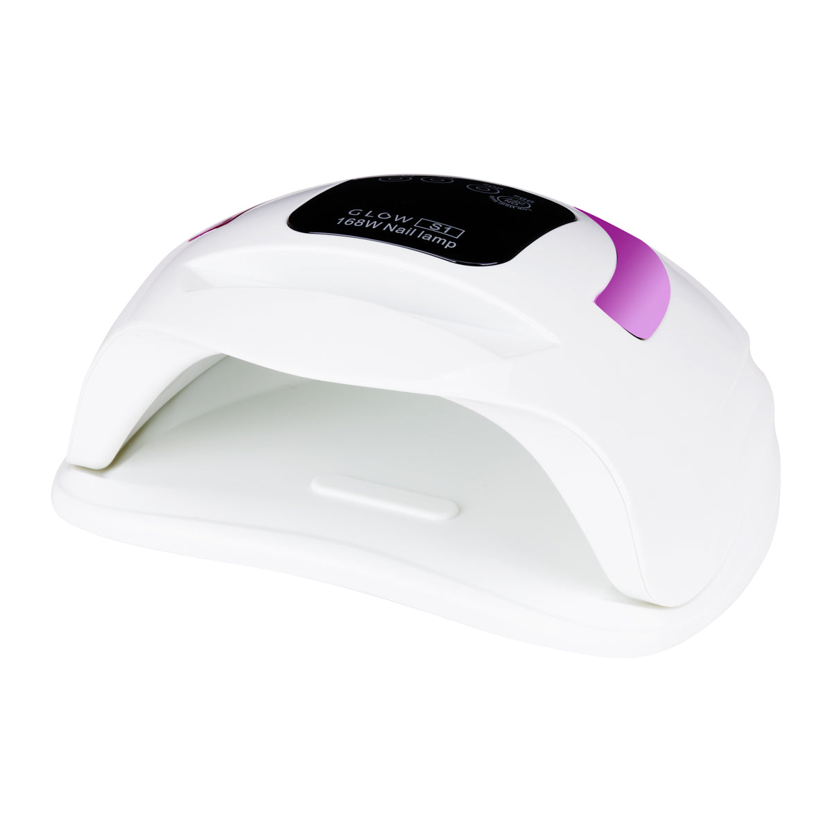 Glow S1 UV/LED Nail Lamp 168W Rose Gold - device housing and functional components shown on a white background