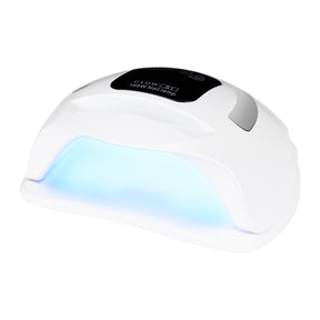 Glow S1 UV/LED Nail Lamp 168W Silver - complete device isolated on a white background