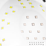 Glow S1 UV/LED Nail Lamp 168W Silver - main unit with included components on a white background