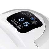 Glow S1 UV/LED Nail Lamp 168W Silver - device housing and functional components shown on a white background