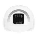 Glow S1 UV/LED Nail Lamp 168W Silver - device housing and functional components shown on a white background
