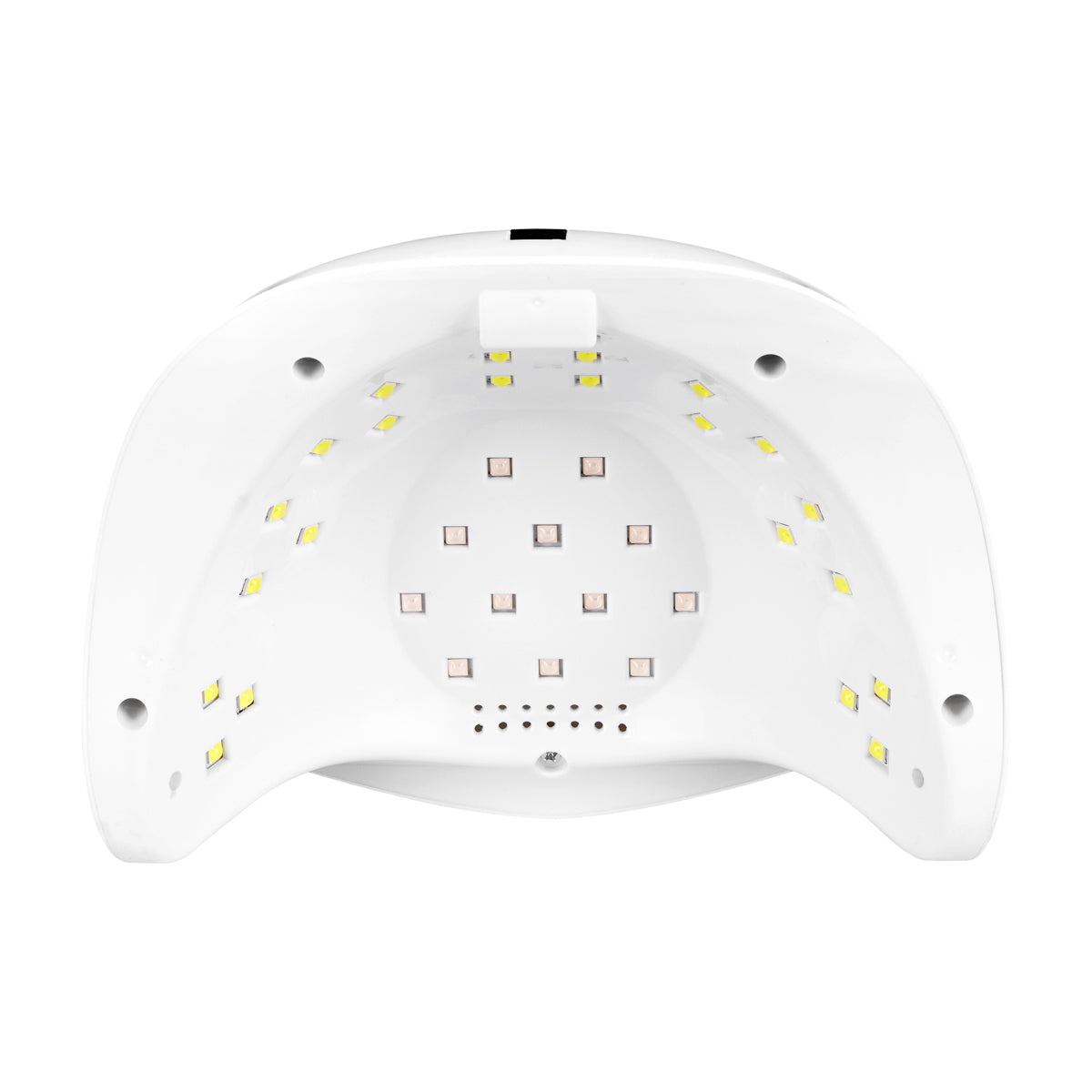 Glow S1 UV/LED Nail Lamp 168W Silver - device housing and functional components shown on a white background