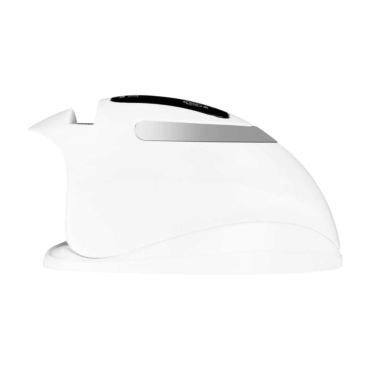 Glow S1 UV/LED Nail Lamp 168W Silver - device housing and functional components shown on a white background
