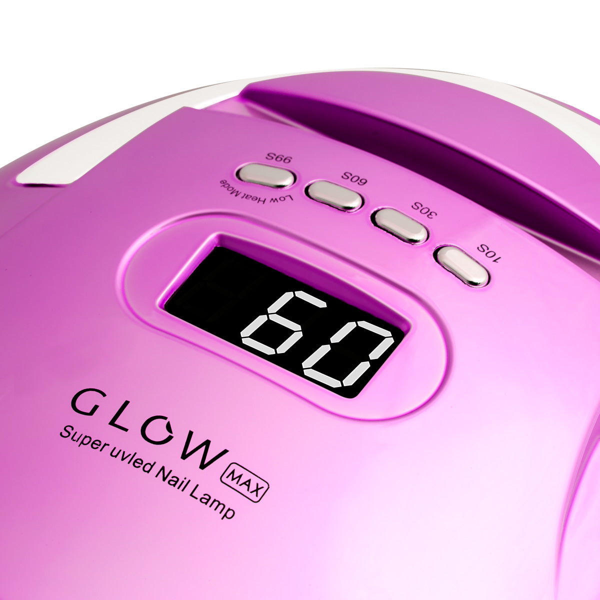 Glow UV LED F2 RC 220W Nail Lamp - close-up showing treatment handpieces and device components