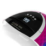 Glow UV LED Lamp YC57 RN Blue Pink 268W - close-up showing treatment handpieces and device components