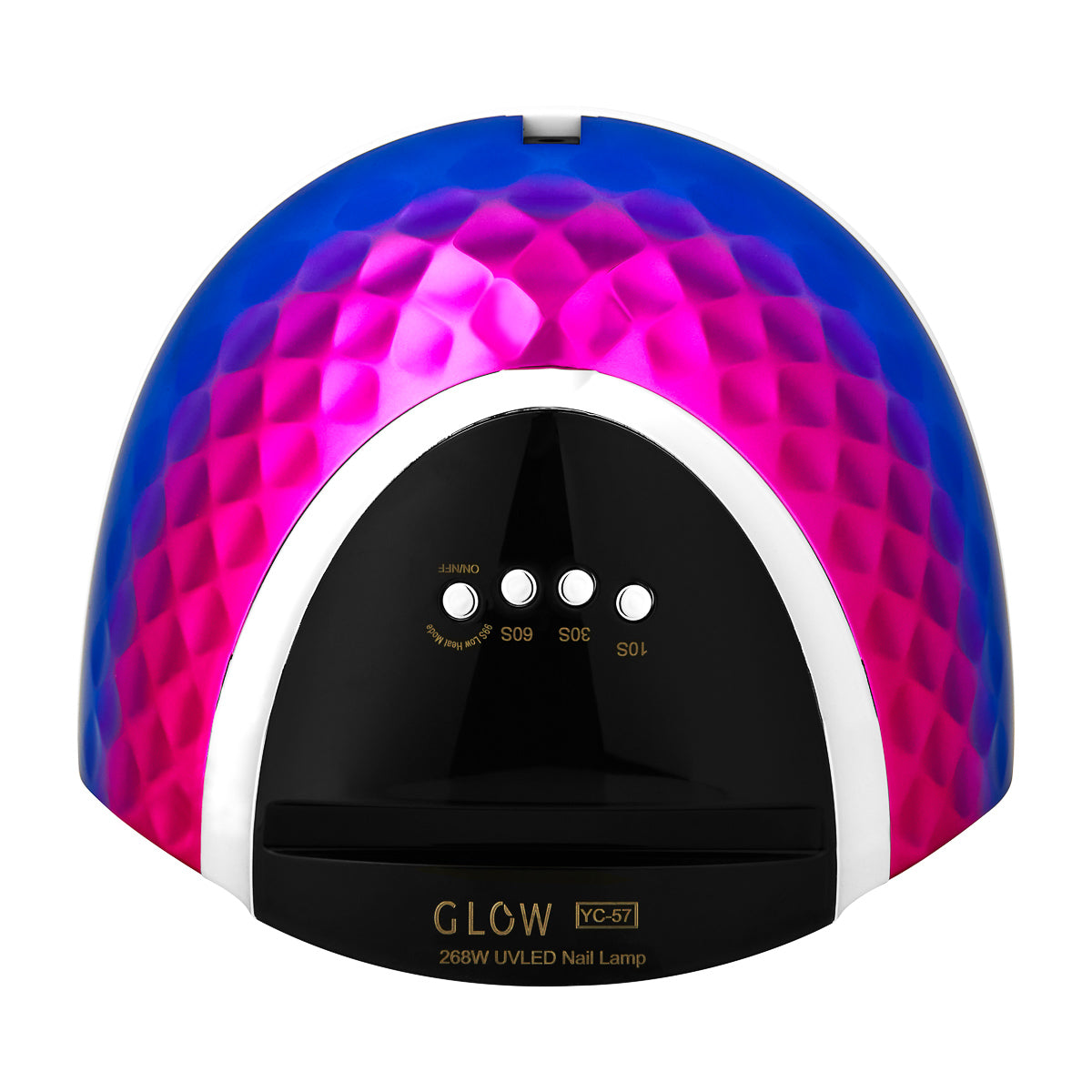 Glow UV LED Lamp YC57 RN Blue Pink 268W - device housing and functional components shown on a white background