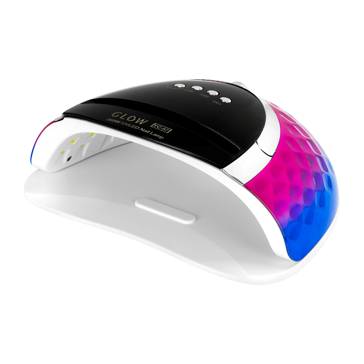 Glow UV LED Lamp YC57 RN Blue Pink 268W - device housing and functional components shown on a white background