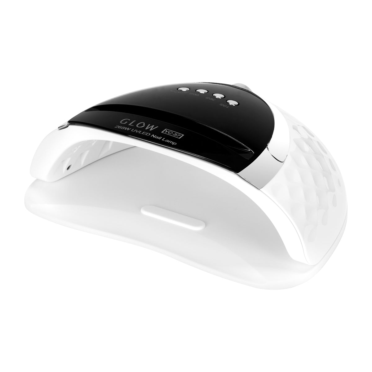 Glow UV LED Lamp YC57 White 268W - device housing and functional components shown on a white background