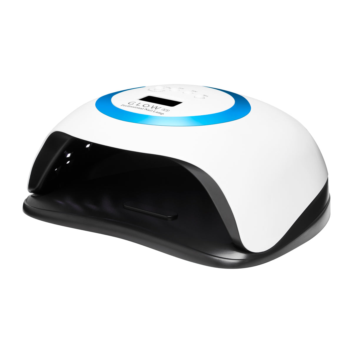 Glow V1 168W UV/LED Nail Lamp Blue - device housing and functional components shown on a white background